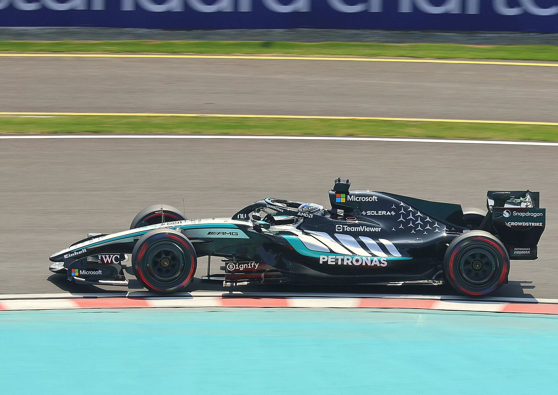 Formula 1 car on track during a 2026 race weekend