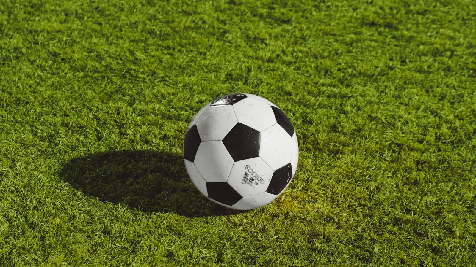 Soccer ball on grass