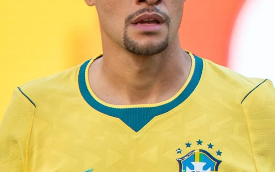 Bruno Guimarães in Brazil colours during the 2026 FIFA World Cup