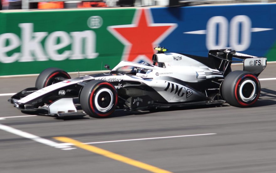 Valtteri Bottas driving the Cadillac Formula 1 car during qualifying at the 2026 Chinese Grand Prix