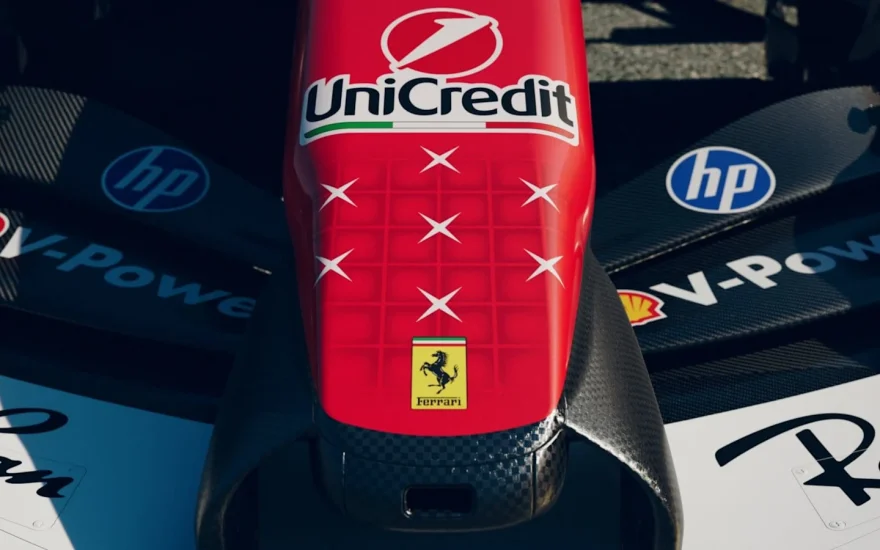 Ferrari SF-26 in its Michael Schumacher tribute livery for the 2026 Italian Grand Prix at Monza
