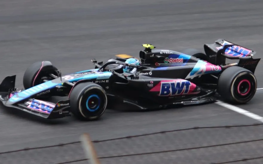 Pierre Gasly driving an Alpine at the 2024 Chinese Grand Prix