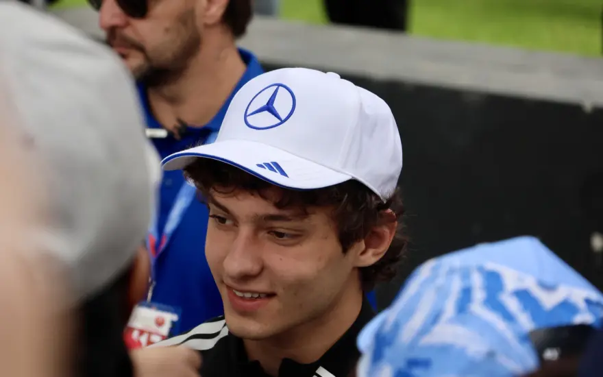 Kimi Antonelli at the Melbourne Walk during the 2026 Australian Grand Prix