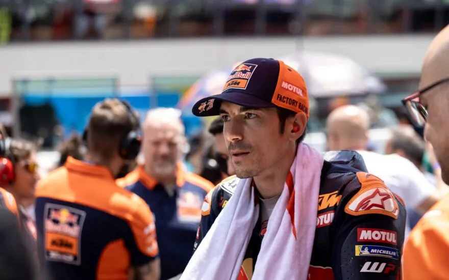 Maverick Viñales in Red Bull KTM Tech3 gear at the 2025 Italian Grand Prix