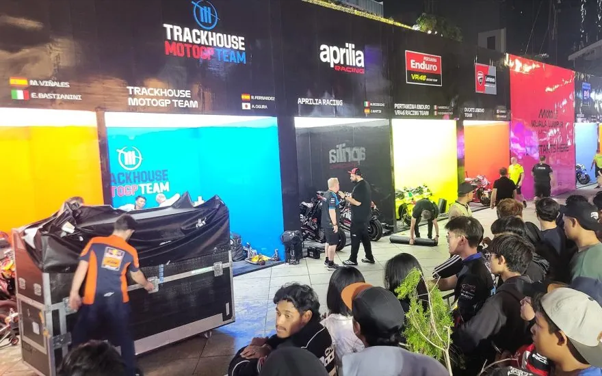 MotoGP teams at the 2026 season launch in Kuala Lumpur, a contextual image for the streaming platform announcement