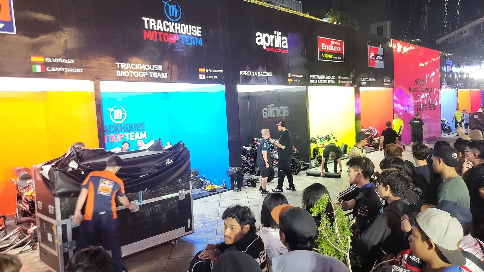 MotoGP teams at the 2026 season launch in Kuala Lumpur, a contextual image for the streaming platform announcement