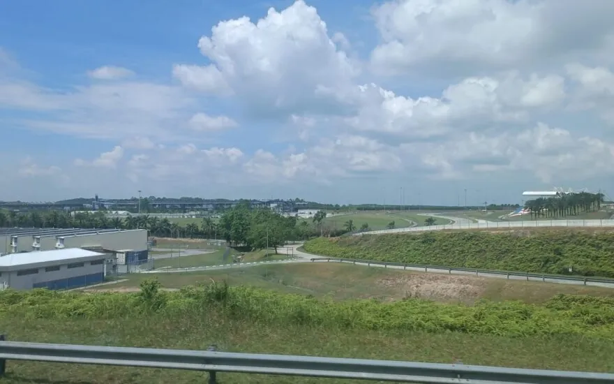 Sepang International Circuit in Malaysia, photographed in June 2023.